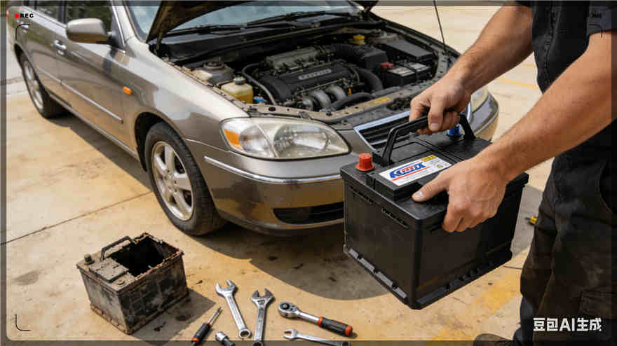 前进区汽车换电瓶电话【案例】